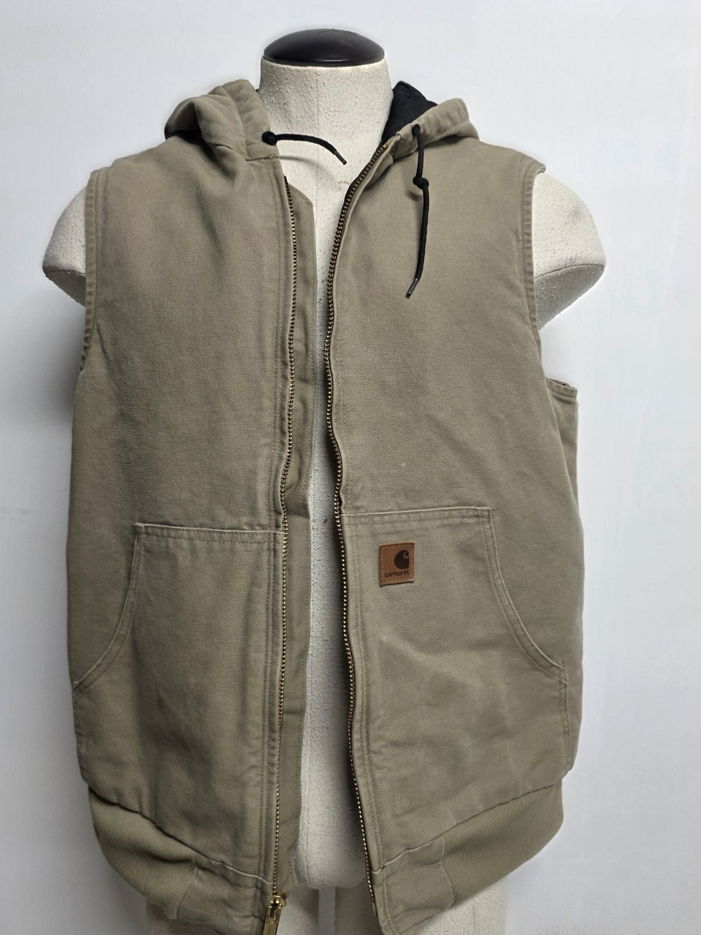 Carhartt Men’s Hooded Work Vest - Khaki